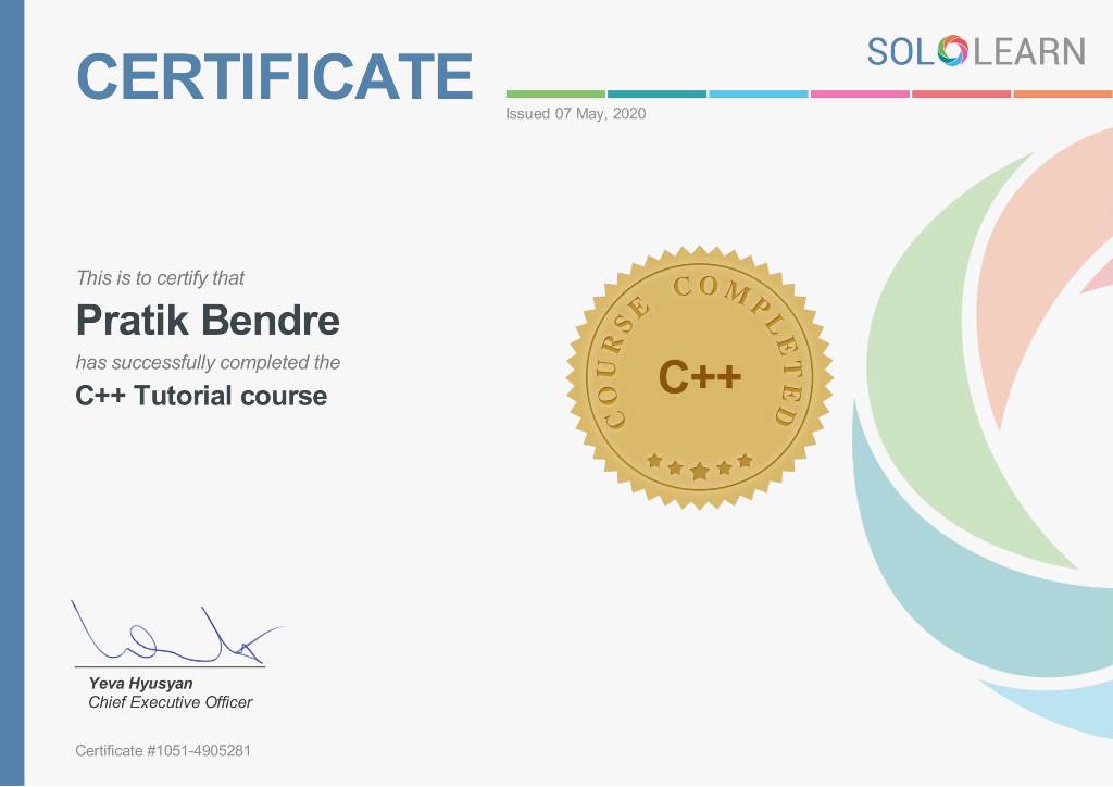 Certificates