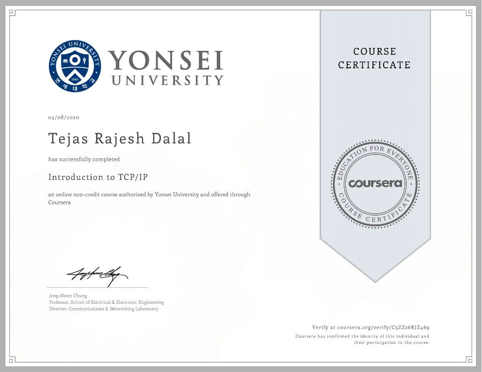 Certificates