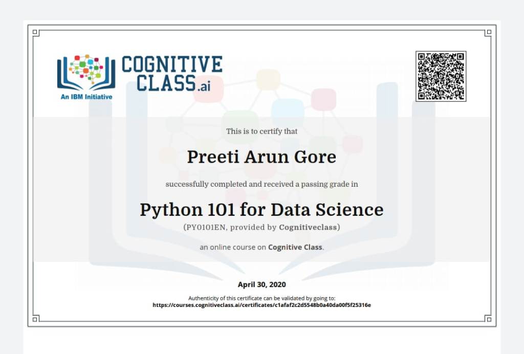 Certificates