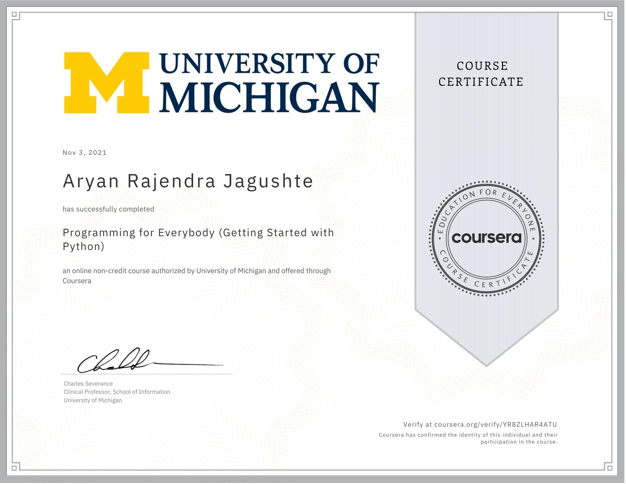 Certificates
