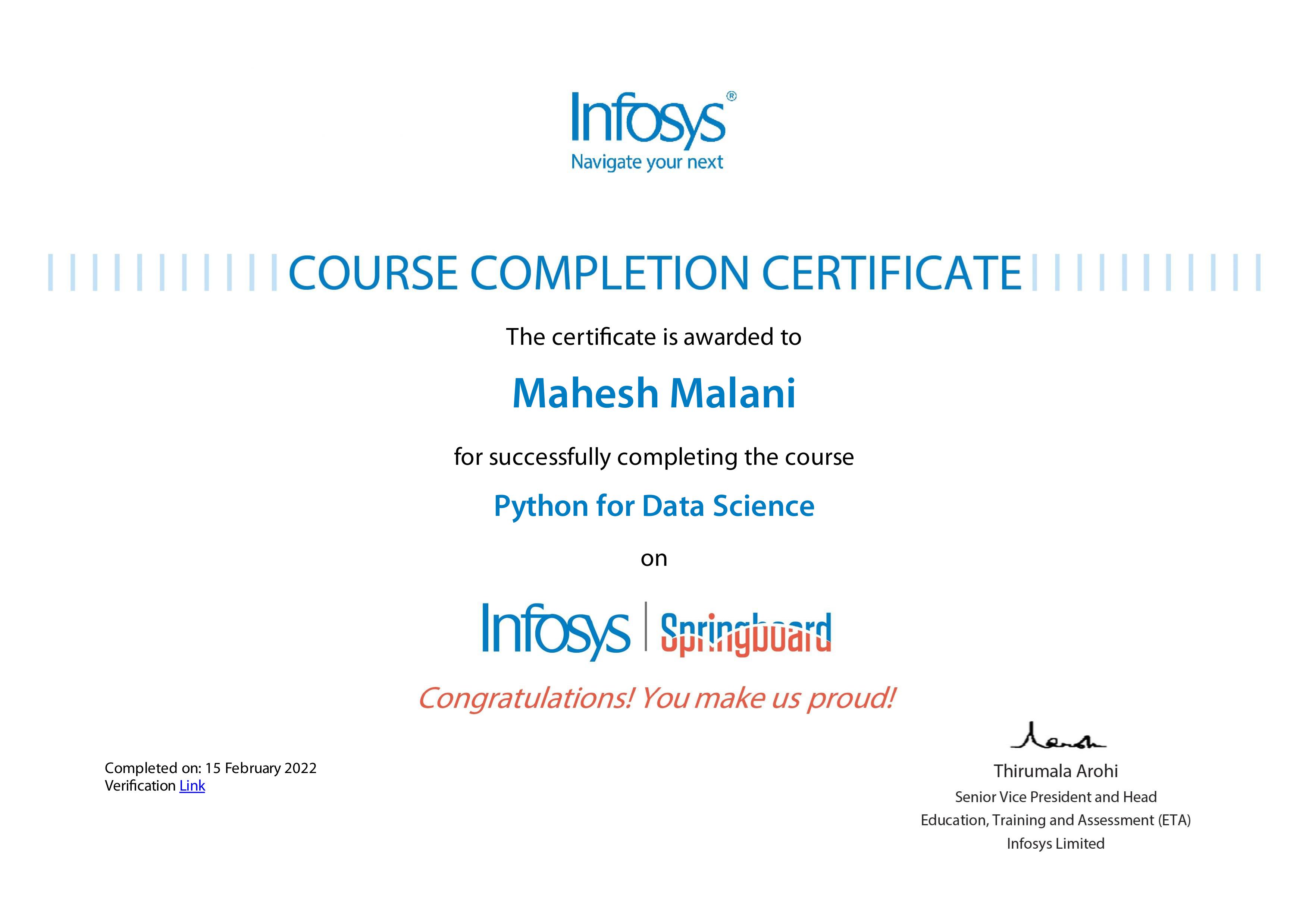 Certificates